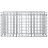 Lit surélevé gabion Argenté 150 x 50 x 80 cm Acier galvanisé 543041543041