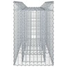 Lit surélevé gabion Argenté 150 x 50 x 80 cm Acier galvanisé 543041543041