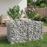 Lit surélevé gabion Argenté 100 x 50 x 60 cm Acier galvanisé 543042543042