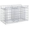 Lit surélevé gabion Argenté 100 x 50 x 60 cm Acier galvanisé 543042543042
