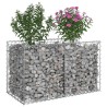 Lit surélevé gabion Argenté 100 x 50 x 60 cm Acier galvanisé 543042543042