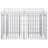 Lit surélevé gabion Argenté 100 x 50 x 60 cm Acier galvanisé 543042543042