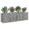 Lit surélevé gabion Argenté 200 x 50 x 60 cm Acier galvanisé 543043543043