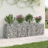 Lit surélevé gabion Argenté 200 x 50 x 60 cm Acier galvanisé 543043543043