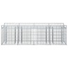 Lit surélevé gabion Argenté 200 x 50 x 60 cm Acier galvanisé 543043543043