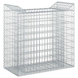 Lit surélevé gabion Argenté 50 x 100 x 100 cm Acier galvanisé 543044543044