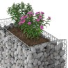 Lit surélevé gabion Argenté 50 x 100 x 100 cm Acier galvanisé 543044543044