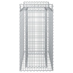 Lit surélevé gabion Argenté 50 x 100 x 100 cm Acier galvanisé 543044543044