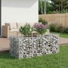 Lit surélevé gabion Argenté 50 x 100 x 60 cm Acier galvanisé 543045543045