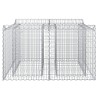 Lit surélevé gabion Argenté 100 x 100 x 60 cm Acier galvanisé 543046543046