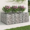 Lit surélevé gabion Argenté 150 x 100 x 60 cm Acier galvanisé 543047543047
