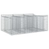 Lit surélevé gabion Argenté 150 x 100 x 60 cm Acier galvanisé 543047543047