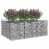 Lit surélevé gabion Argenté 150 x 100 x 60 cm Acier galvanisé 543047543047