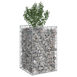 Lit surélevé gabion Argenté 50 x 50 x 80 cm Acier galvanisé 543048543048