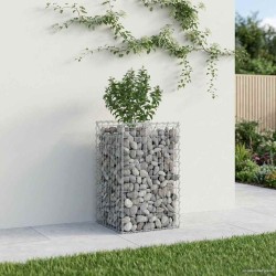 Lit surélevé gabion Argenté 50 x 50 x 80 cm Acier galvanisé 543048543048