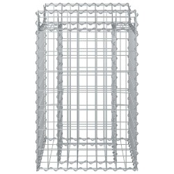 Lit surélevé gabion Argenté 50 x 50 x 80 cm Acier galvanisé 543048543048