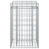 Lit surélevé gabion Argenté 50 x 50 x 80 cm Acier galvanisé 543048543048