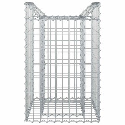 Lit surélevé gabion Argenté 50 x 50 x 80 cm Acier galvanisé 543048543048