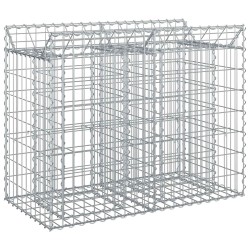 Lit surélevé gabion Argenté 100 x 50 x 80 cm Acier galvanisé 543049543049