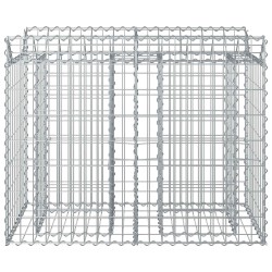 Lit surélevé gabion Argenté 100 x 50 x 80 cm Acier galvanisé 543049543049