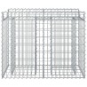 Lit surélevé gabion Argenté 100 x 50 x 80 cm Acier galvanisé 543049543049