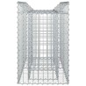 Lit surélevé gabion Argenté 100 x 50 x 80 cm Acier galvanisé 543049543049