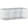Lit surélevé gabion Argenté 140 x 60 x 55 cm Acier galvanisé 543051543051
