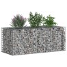 Lit surélevé gabion Argenté 140 x 60 x 55 cm Acier galvanisé 543051543051