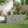 Lit surélevé gabion Argenté 140 x 60 x 55 cm Acier galvanisé 543051543051