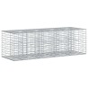 Lit surélevé gabion Argenté 180 x 60 x 55 cm Acier galvanisé 543067543067