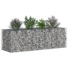 Lit surélevé gabion Argenté 180 x 60 x 55 cm Acier galvanisé 543067543067