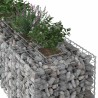 Lit surélevé gabion Argenté 180 x 60 x 55 cm Acier galvanisé 543067543067