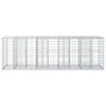 Lit surélevé gabion Argenté 180 x 60 x 55 cm Acier galvanisé 543067543067