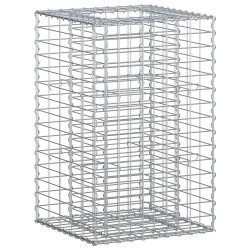 Lit surélevé gabion Argenté 50 x 50 x 80 cm Acier galvanisé 543068543068