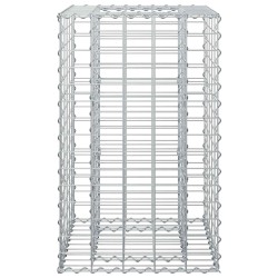 Lit surélevé gabion Argenté 50 x 50 x 80 cm Acier galvanisé 543068543068