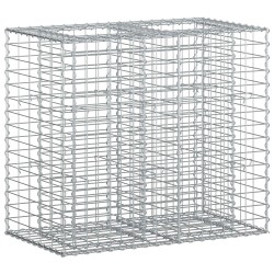 Lit surélevé gabion Argenté 90 x 50 x 80 cm Acier galvanisé 543069543069