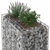 Lit surélevé gabion Argenté 90 x 50 x 80 cm Acier galvanisé 543069543069