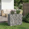 Lit surélevé gabion Argenté 90 x 50 x 80 cm Acier galvanisé 543069543069