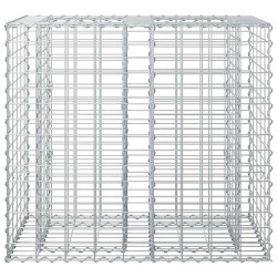 Lit surélevé gabion Argenté 90 x 50 x 80 cm Acier galvanisé 543069543069