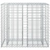 Lit surélevé gabion Argenté 90 x 50 x 80 cm Acier galvanisé 543069543069