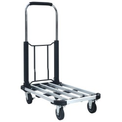 Chariot de transport pliable 150 kg Aluminium Argenté   543070543070