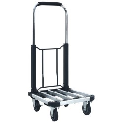 Chariot de transport pliable 150 kg Aluminium Argenté   543070543070