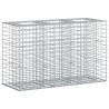 Lit surélevé gabion Argenté 130 x 50 x 80 cm Acier galvanisé 543071543071