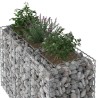 Lit surélevé gabion Argenté 130 x 50 x 80 cm Acier galvanisé 543071543071