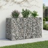 Lit surélevé gabion Argenté 130 x 50 x 80 cm Acier galvanisé 543071543071