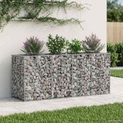 Lit surélevé gabion Argenté 170 x 50 x 80 cm Acier galvanisé 543072543072