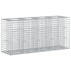 Lit surélevé gabion Argenté 170 x 50 x 80 cm Acier galvanisé 543072543072