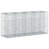 Lit surélevé gabion Argenté 170 x 50 x 80 cm Acier galvanisé 543072543072