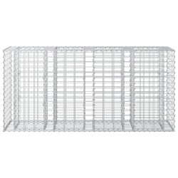 Lit surélevé gabion Argenté 170 x 50 x 80 cm Acier galvanisé 543072543072