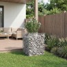 Lit surélevé gabion Argenté 50 x 50 x 60 cm Acier galvanisé 543073543073
